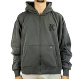 Karl Kani Boxy Full Zip Hoodie 60220097 - dunkelgrau