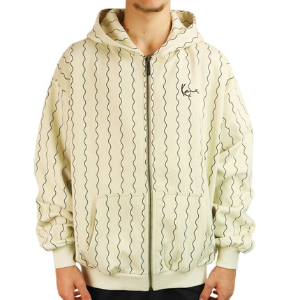 Karl Kani Chest Signature Oversize Ziczac Pinstripe Full Zip Hoodie 60229841-