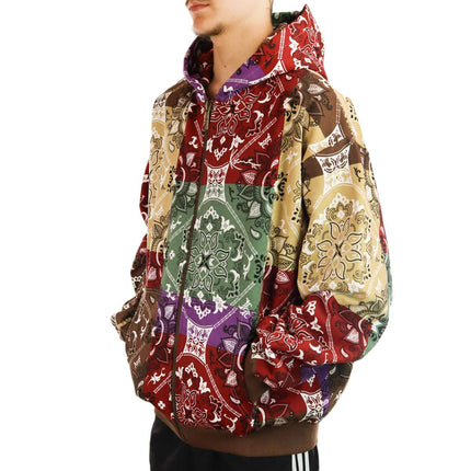 Karl Kani Chest Signature Oversize Paisley Full Zip Hoodie 60229521-