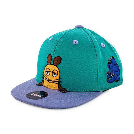 koaa Maus Elefant Ente Die Crew Snapback Cap 1-3 Jahre 4178 - türkis-blau