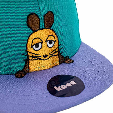 koaa Maus Elefant Ente Die Crew Snapback Cap 1-3 Jahre 4178 - türkis-blau