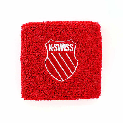 K-Swiss Schweissband Armband 2 Stk armb-rot-kswiss - rot-weiss