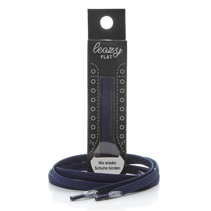 Leazy flat laces Schnürsenkel Größe XL bis 7 Ösen flatlacesdunkelblauXL-