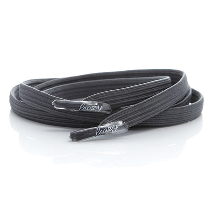 Leazy flat laces Schnürsenkel Größe XL bis 7 Ösen flatlacesdunkelgrauXL-