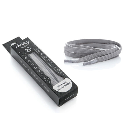 Leazy flat laces Schnürsenkel Größe XL bis 7 Ösen flatlaceshellgrauXL - hellgrau