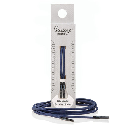 Leazy round Schnürsenkel Größe L bis 6 Ösen rounddunkelblauL-