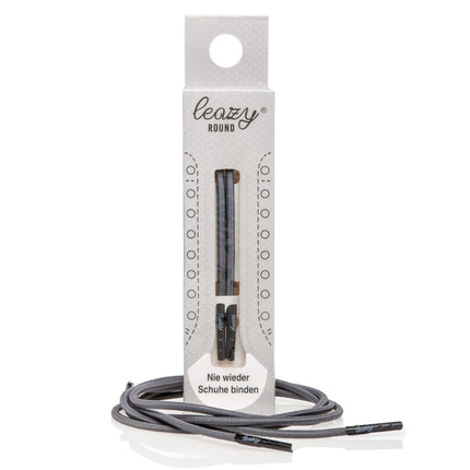 Leazy round Schnürsenkel Größe M bis 5 Ösen rounddunkelgrauM-