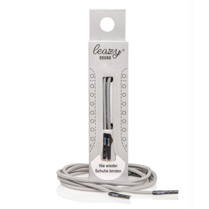 Leazy round Schnürsenkel Größe S bis 4 Ösen roundhellgrauS-
