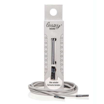 Leazy round Schnürsenkel Größe L bis 6 Ösen roundhellgrauL-