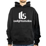 Low Lights Studios Stereo Logo Hoodie LLS-244-STL-H-001 - schwarz-weiss