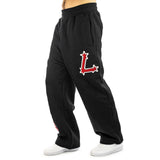 Low Lights Studios 99 Lightyears Jogger Pant Jogging Hose LLS-243-NNL-JP-001 - schwarz-rot