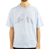 Low Lights Studios Stargaze Rhinestone T-Shirt 60397394 - hellblau-silber