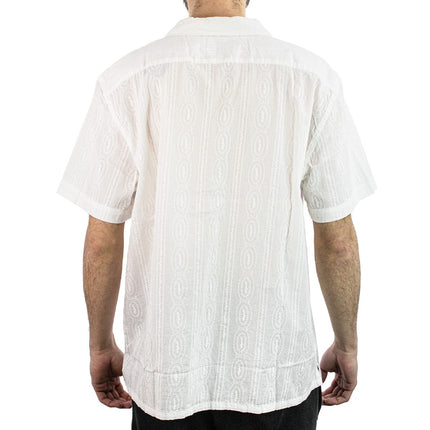 Levi's® The Sunset Camp Shirt Hemd - Ember Detail Stripe V3 Bright White 72625-0118 - weiss