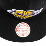 Mitchell & Ness Los Angeles Lakers NBA Shattered Snapback Cap HHSS7689-LALYYPPPBLCK-