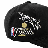 Mitchell & Ness Golden State Warriors NBA Born to Win Pro Snapback Cap HP10055-GSWBLCK-