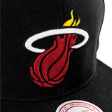 Mitchell & Ness Miami Heat NBA Top Spot HWC Snapback Cap HHSS2976-MHEYYPPPBLCK-