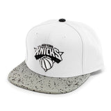 Mitchell & Ness New York Knicks NBA Cement Top Snapback Cap 6HSSMM20249-NYKWHSV-