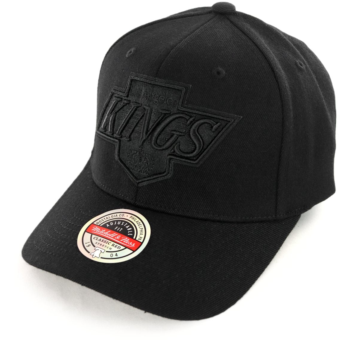 Mitchell & Ness Los Angeles Kings NHL Black Black Logo Classic Red Cap HHSSINTL1185-LAKBLCK-