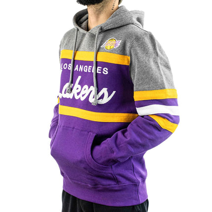 Mitchell & Ness Los Angeles Lakers NBA Head Coach Hoodie FPHDSC19029-LALPURP-