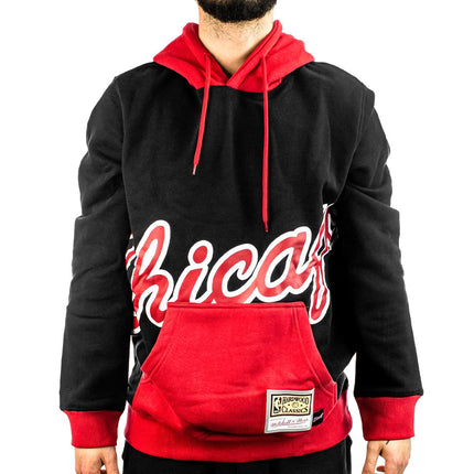 Mitchell & Ness Chicago Bulls NBA Big Face Hoodie 5.0 FPHD4352-CBUYYPPPBLCK-