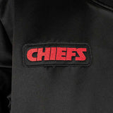 Mitchell & Ness Kansas City Chiefs NFL Team Leader Vintage Logo Satin Bomber Jacke JK8095-KCCBLCK-