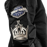 Mitchell & Ness Los Angeles Kings NHL Lightweight Satin Bomber Jacke SJKT7154-LAKYYPPPBLCK-