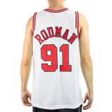 Mitchell & Ness Chicago Bulls NBA Dennis Rodman #91 1997-98 Swingman 2.0 Jersey Trikot SMJYAC18079-CBUWHIT97DRD-