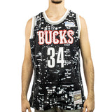 Mitchell & Ness All Star 2015 Giannis Anteokounmpo # 34NBA Swingman Jersey Trikot JY8728-ASGBKWH - schwarz-weiss