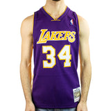 Mitchell & Ness Los Angeles Lakers NBA Shaquille O'Neal #34 NBA Swingman Jersey 2.0 Trikot SMJYGS18447-LALPURP99SON - lila