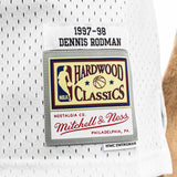 Mitchell & Ness Chicago Bulls NBA Dennis Rodman 1997 Cracked Cement Swingman Jersey TFSM5934-CBU97DRDWHIT-