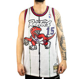 Mitchell & Ness Toronto Raptors Vince Carter #15 NBA Swingman Jersey 2.0 Trikot SMJYGS18213-TRAWHIT98VCA - weiss-lila-rot
