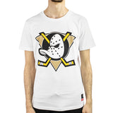 Mitchell & Ness Anaheim Ducks NHL Team Logo T-Shirt BMTRINTL1180-ADUWHIT - weiss