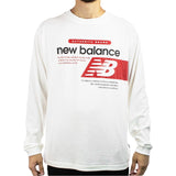 New Balance Athletics Relaxed Player Longsleeve MT43560-SST - weiss-rot