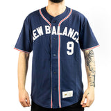 New Balance Sportswear Greatest Hits Baseball Jersey Trikot MT41512-NNY - dunkelblau-weiss-rot