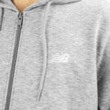 New Balance Sports Essentials Stacked Logo French Terry Full Zip Hoodie MJ41501-AG-