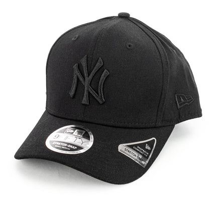 New Era New York Yankees MLB Tonal Black 9Fifty Stretch Snap Cap 12285240-