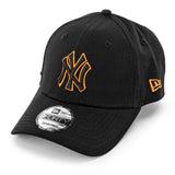 New Era New York Yankees MLB Team Outline 940 Cap 60503412 - schwarz-orange