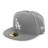 New Era Los Angeles Dodgers 59Fifty MLB Basic Fitted Cap 10531950 - hellgrau-weiss