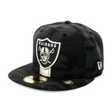 New Era Las Vegas Raiders NFL Sideline OnField OTC 59Fifty Cap 60548694 - schwarz-weiss-hellgrau