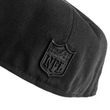 New Era Las Vegas Raiders NFL Black on Black Essential 59Fifty Fitted Cap 60471479-