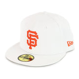 New Era San Francisco Giants MLB 59Fifty Team Side Cap 60364379 - weiss-orange