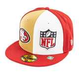 New Era San Francisco 49ers NFL Sideline 59Fifty Fitted OTC Cap 60406849 - rot-beige-weiss