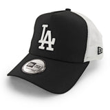 New Era Los Angeles Dodgers MLB Clean A-Frame Trucker Cap 11405498 - schwarz-weiss