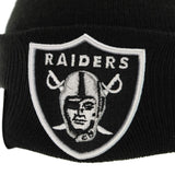 New Era Las Vegas Raiders NFL Essential Cuff Winter Mütze 12122722 - schwarz-weiss