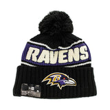 New Era Baltimore Ravens NFL Sideline Sportknit OTC Beanie Winter Mütze 60549507-