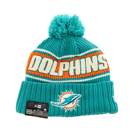New Era Miami Dolphins NFL Sideline Sportknit OTC Beanie Winter Mütze 60549513-