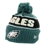 New Era Philadelphia Eagles NFL Sideline Sportknit OTC Beanie Winter Mütze 60549522 - grün-schwarz-weiss