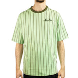 New Era Pinstripe T-Shirt 60502635 - hellgrün-dunkelgrün