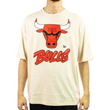 New Era Chicago Bulls NBA Wordmark Oversize T-Shirt 60565013 - creme-rot