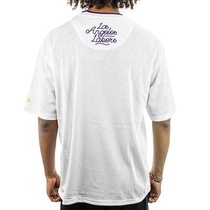 New Era Los Angeles Lakers NBA Patch Oversize Mesh T-Shirt 60565037-